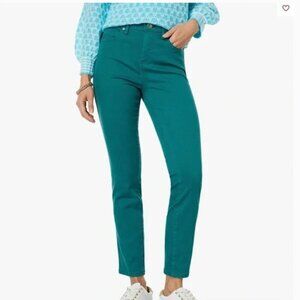 NWT Lilly Pulitzer South Ocean High Rise jeans in Hosta Green